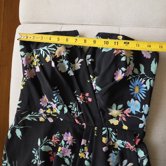 Yumi Kim Silk Date Night Strapless Black Mini Cocktail Dress Sz M Wedding Guest - Picture 13 of 16